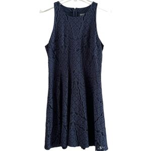 Brixon Ivy Stitch Fix Amelie Lace Dress Dk Gray Size M Lined Fit and Flare